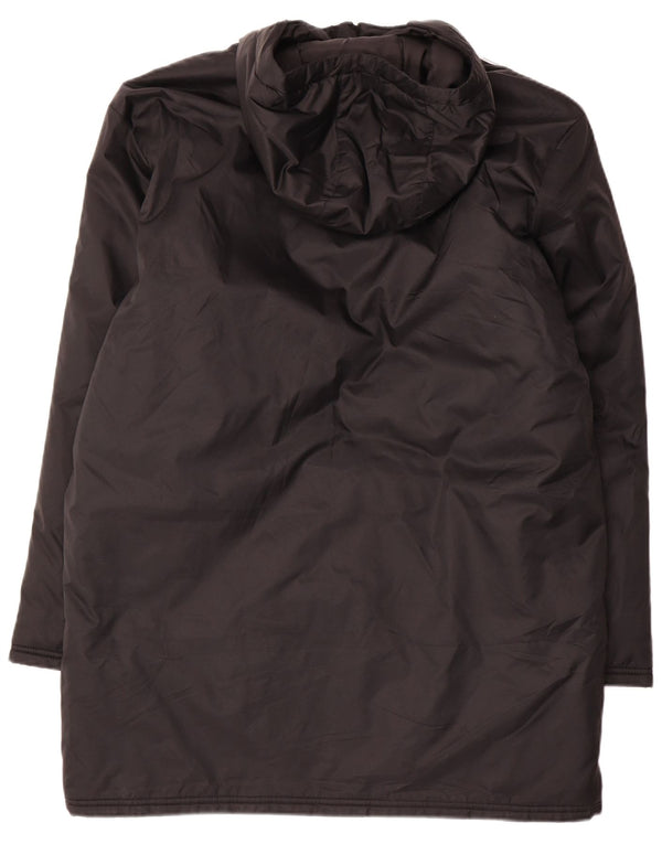 Adidas Mens Hooded Padded Coat UK 38 Medium Black Polyester