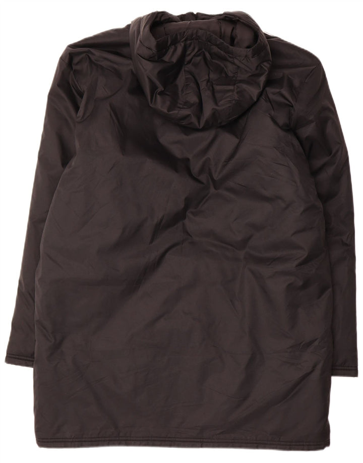 Adidas Mens Hooded Padded Coat UK 38 Medium Black Polyester