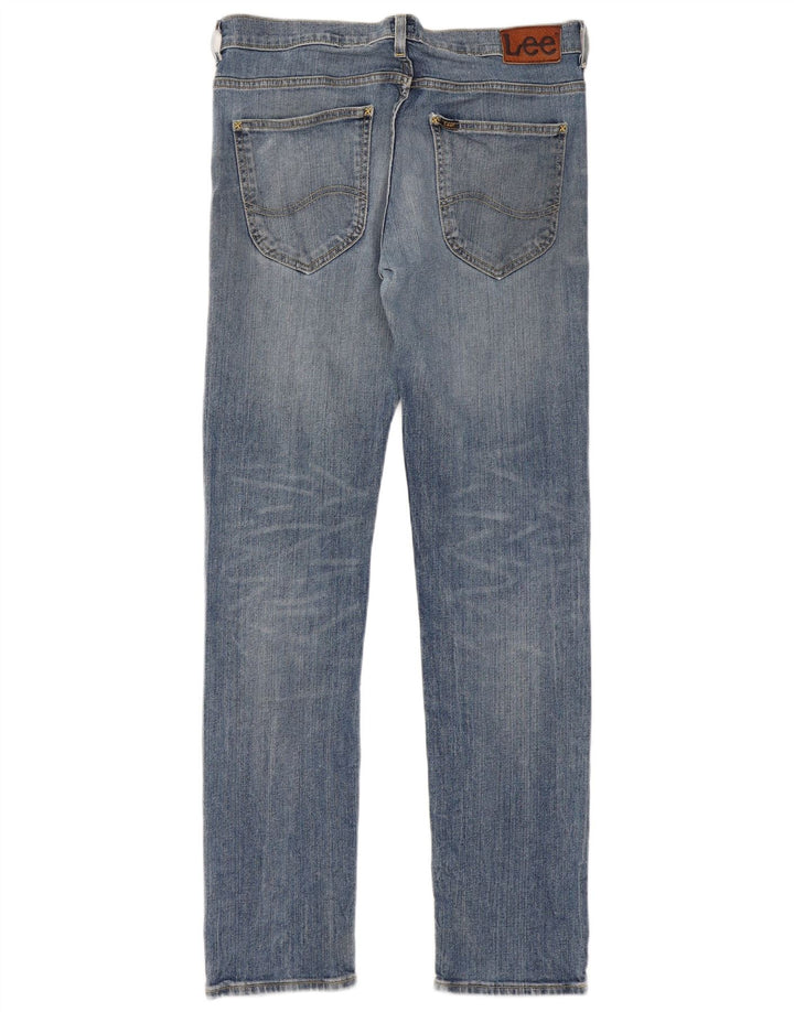 Lee Mens Powell Slim Jeans W33 L34 Blue Cotton