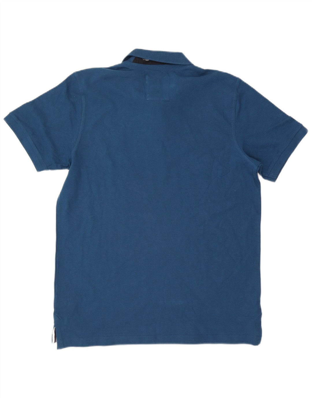 Crew Clothing Mens Polo Shirt Large Blue Cotton