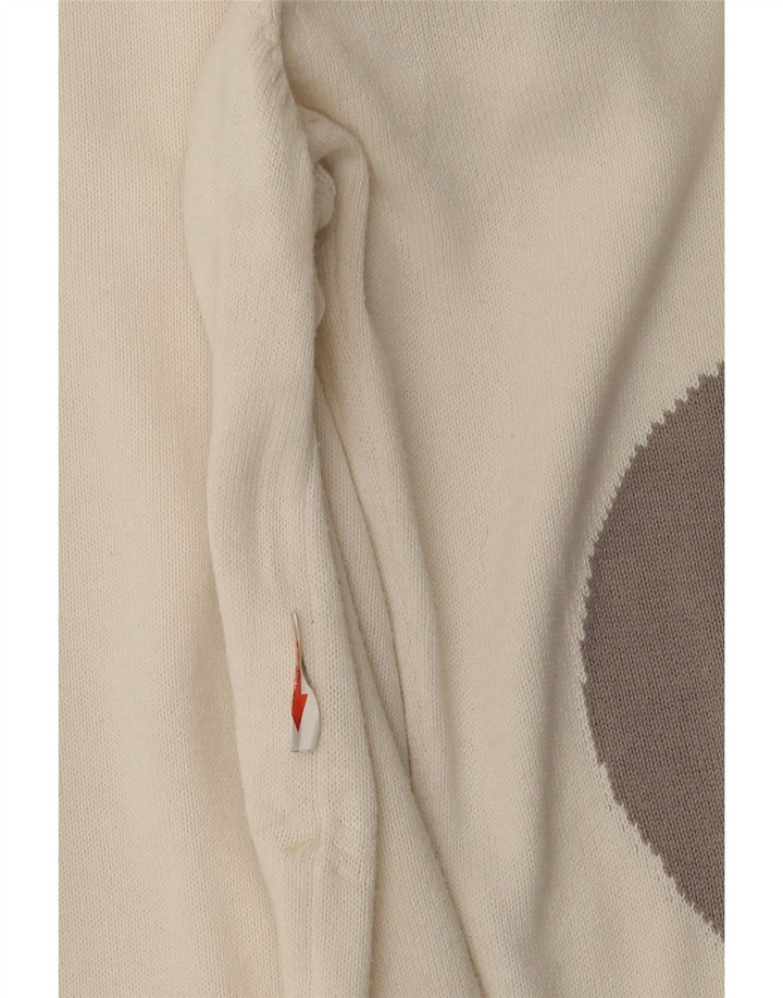 Emporio Armani Mens V-Neck Jumper Sweater Large White