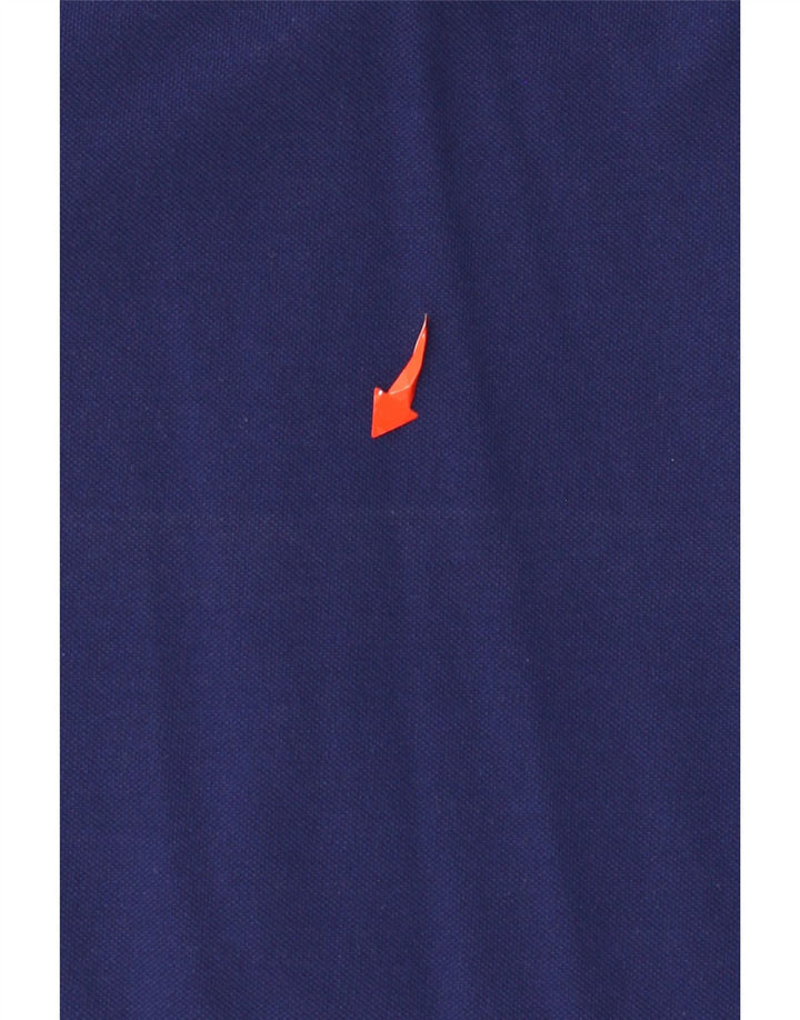 Gant Mens Graphic Polo Shirt Large Navy Blue Cotton