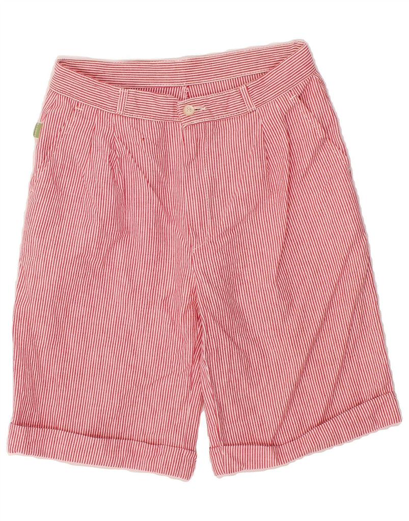 DIADORA Mens High Waist Bermuda Shorts W26 XS  Red Pinstripe Vintage Diadora and Second-Hand Diadora from Messina Hembry 