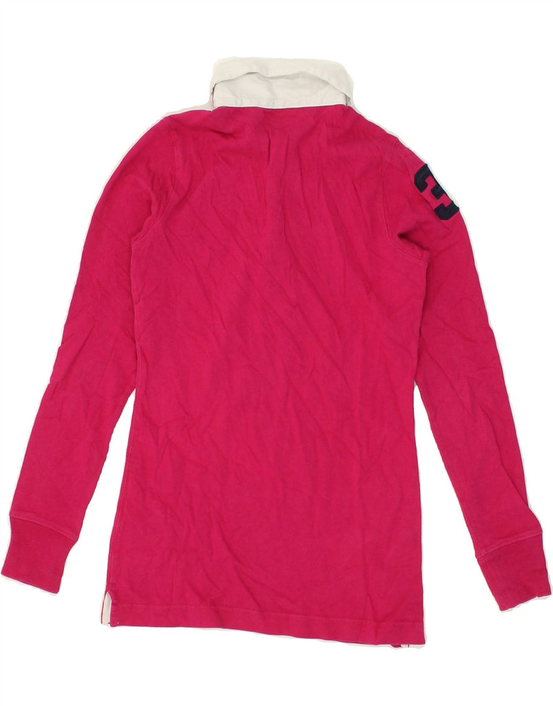 RALPH LAUREN Boys Long Sleeve Polo Shirt 8-9 Years Medium Pink Cotton | Vintage Ralph Lauren | Thrift | Second-Hand Ralph Lauren | Used Clothing | Messina Hembry 