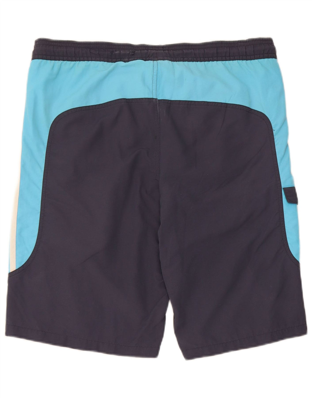 Adidas Mens Cargo Swimming Shorts Small Navy Blue Colourblock Polyester