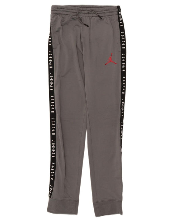 Jordan Boys Tracksuit Trousers Joggers 12-13 Years Large Grey Colourblock