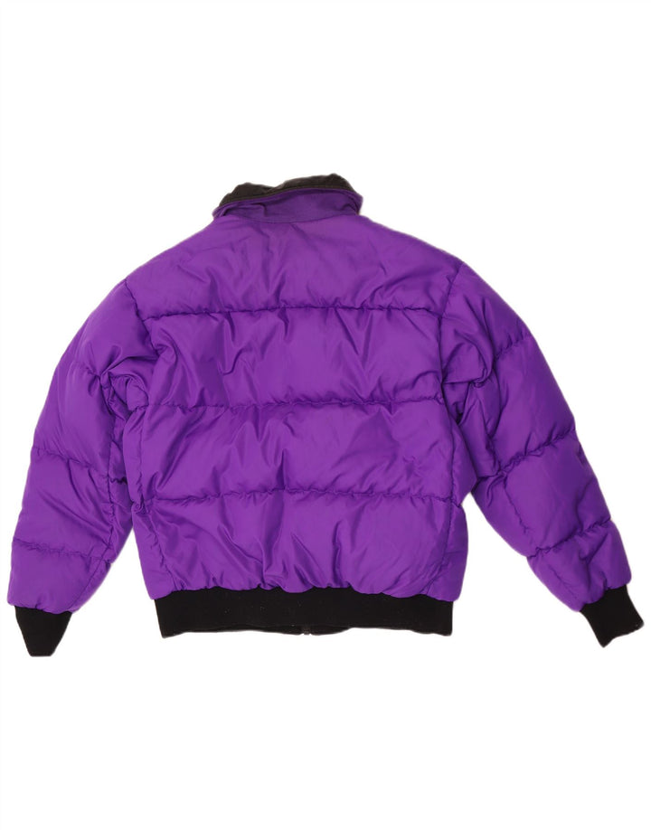 Columbia Womens Reversible Padded Jacket UK 16 Large Purple Colourblock