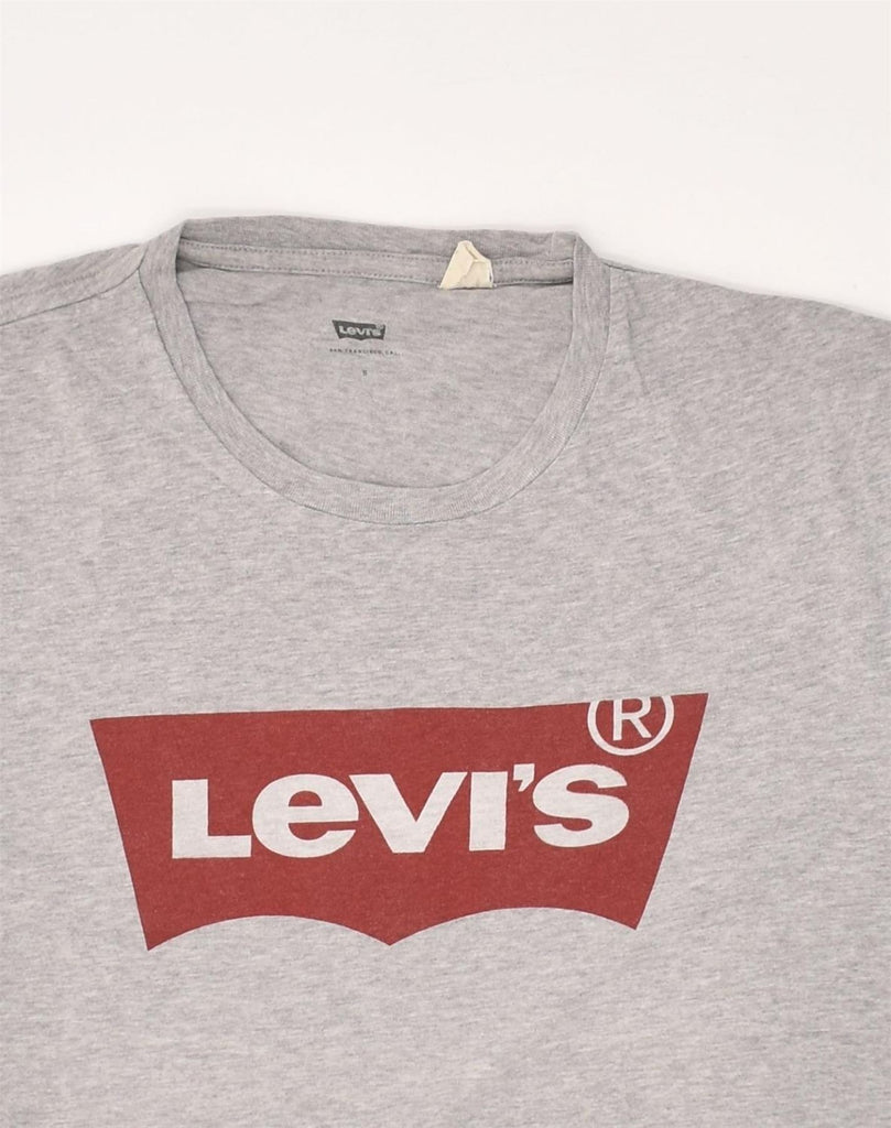 LEVI'S Mens Graphic T-Shirt Top Small Grey Cotton | Vintage Levi's | Thrift | Second-Hand Levi's | Used Clothing | Messina Hembry 