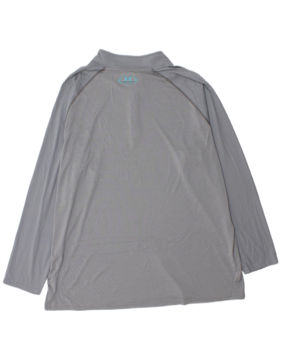 UNDER ARMOUR Mens Heat Gear Zip Neck Pullover Tracksuit Top 3XL Grey