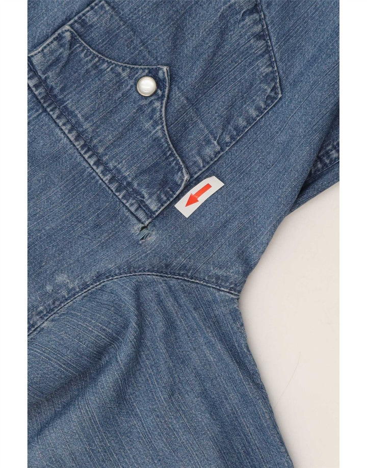 Levi's Womens Denim Shirt UK 10 Small Blue Cotton