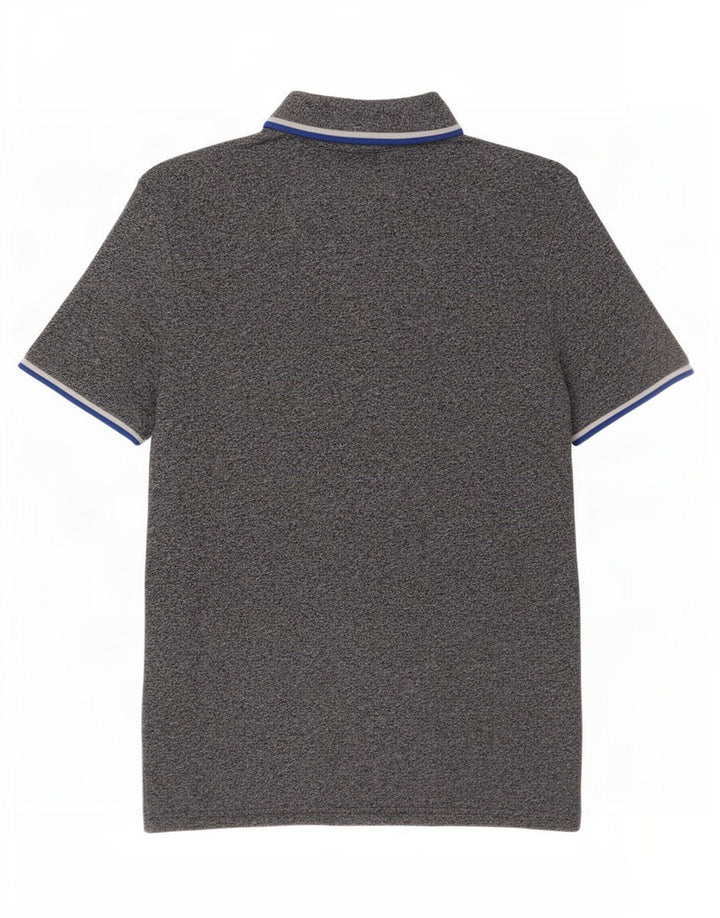 Superdry Mens Polo Shirt Medium Navy Blue Cotton