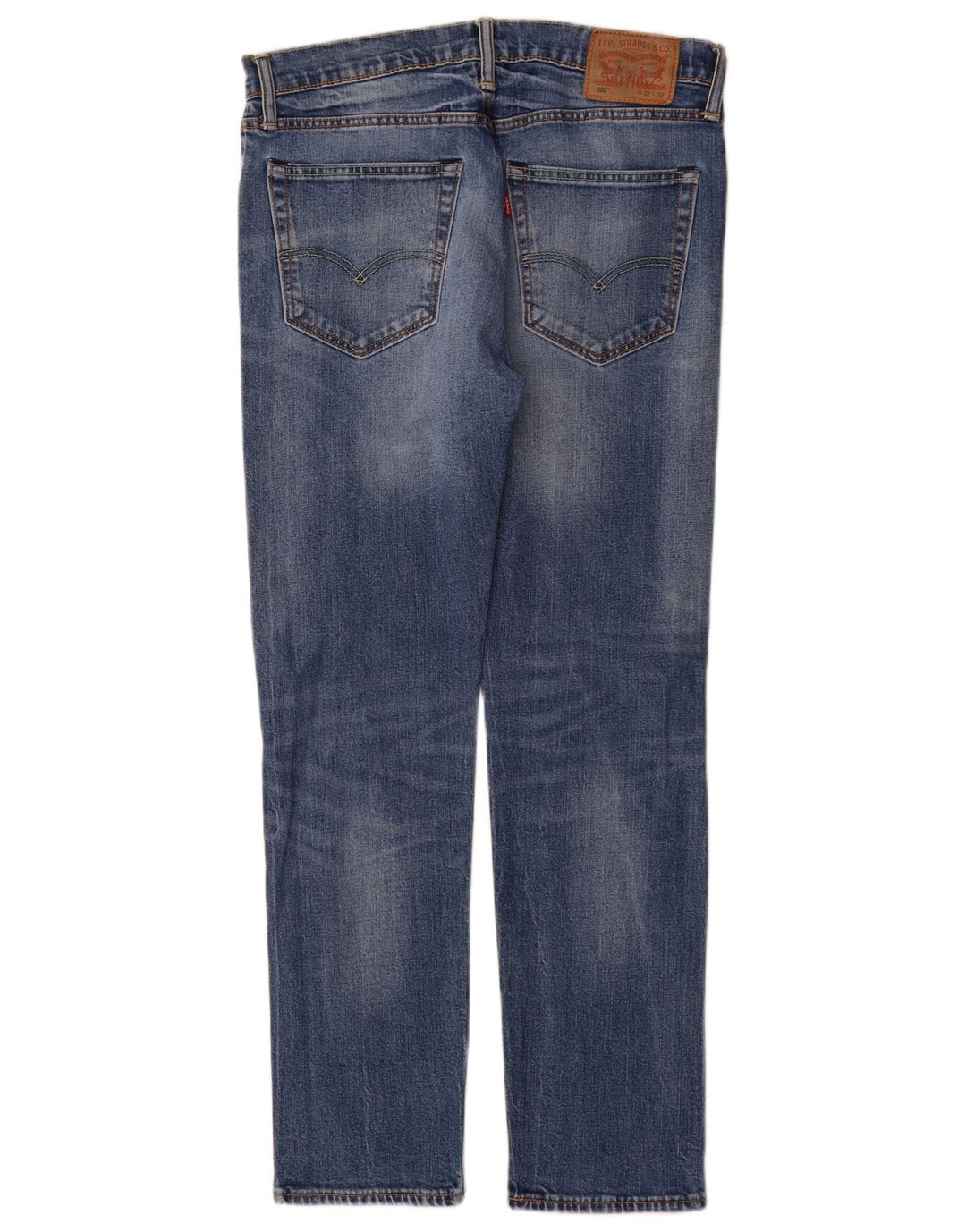 Levi's Mens 502 Tapered Jeans W32 L32 Blue Cotton