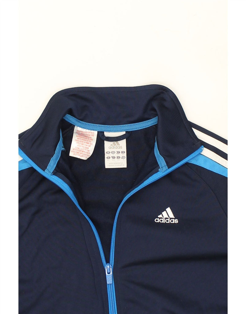 ADIDAS Boys Tracksuit Top Jacket 11-12 Years Navy Blue Polyester | Vintage Adidas | Thrift | Second-Hand Adidas | Used Clothing | Messina Hembry 