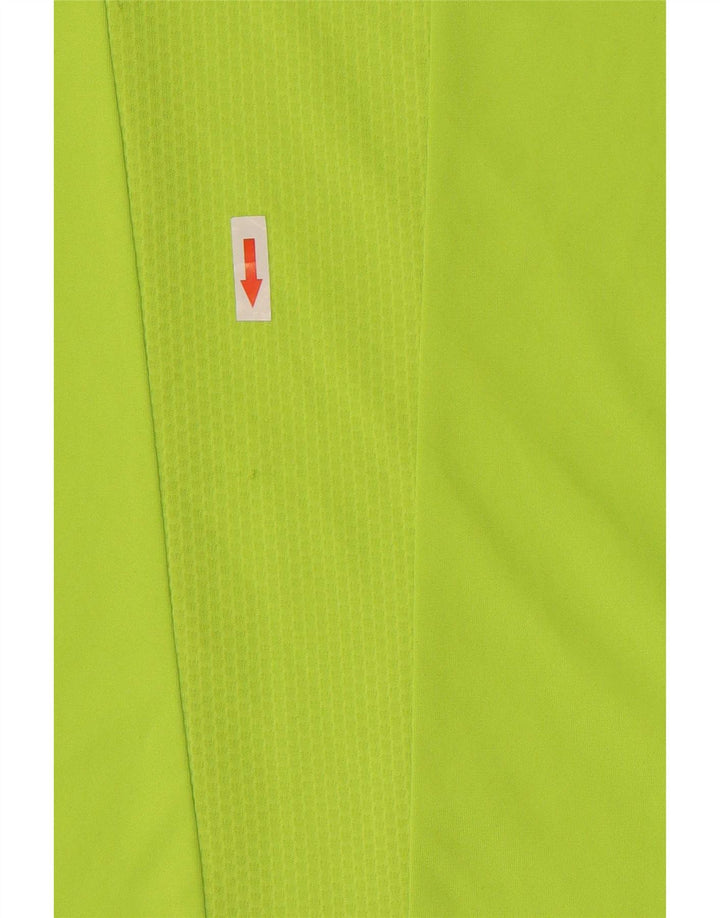 Adidas Mens Climacool T-Shirt Top Medium Green Colourblock Polyester