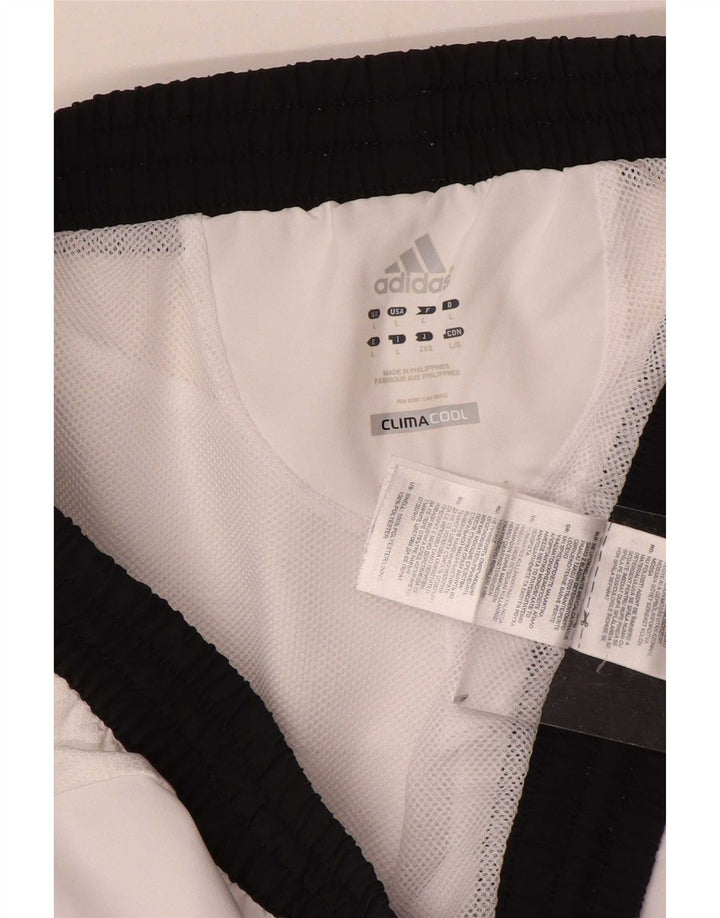 Adidas Mens Climacool Sport Shorts Large White Colourblock Polyester
