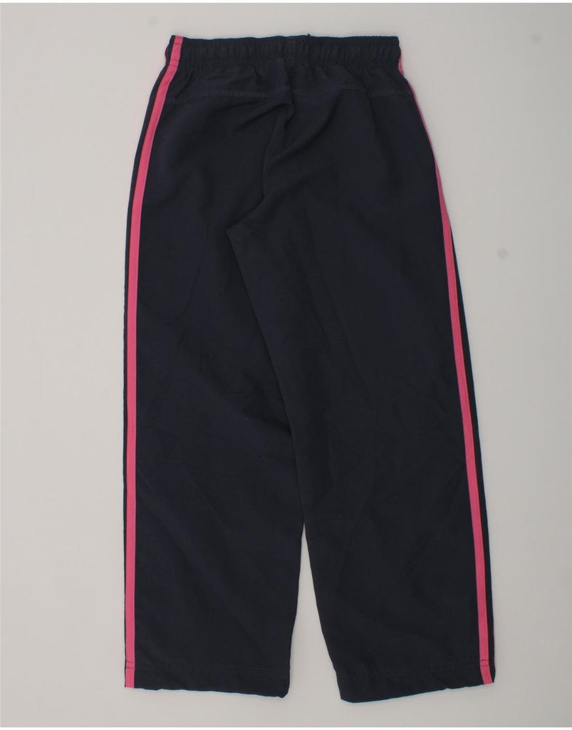 ADIDAS Girls Tracksuit Trousers 6-7 Years Navy Blue Polyester | Vintage Adidas | Thrift | Second-Hand Adidas | Used Clothing | Messina Hembry 