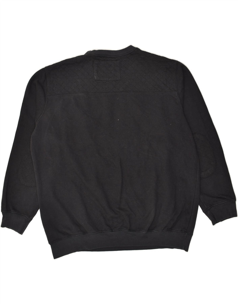 LEE COOPER Mens Sweatshirt Jumper 2XL Black Cotton | Vintage Lee Cooper | Thrift | Second-Hand Lee Cooper | Used Clothing | Messina Hembry 