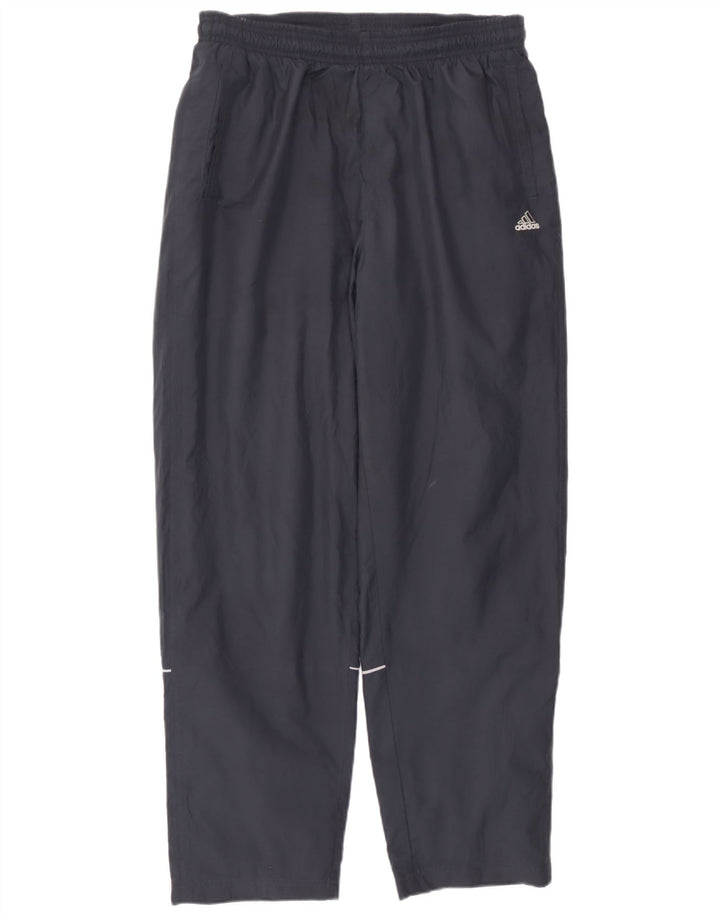 Adidas Womens Tracksuit Trousers UK 14 Large Navy Blue Polyester