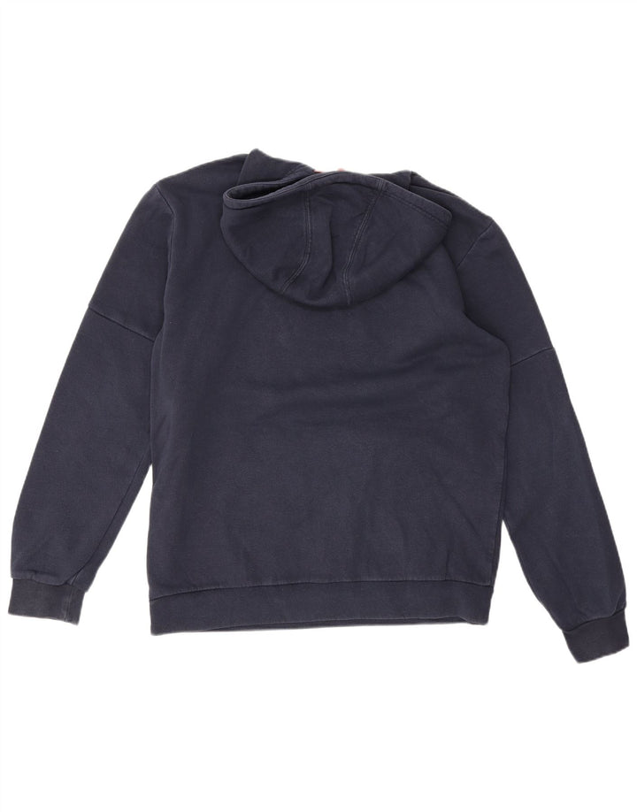Adidas Mens Hoodie Jumper Medium Navy Blue Cotton