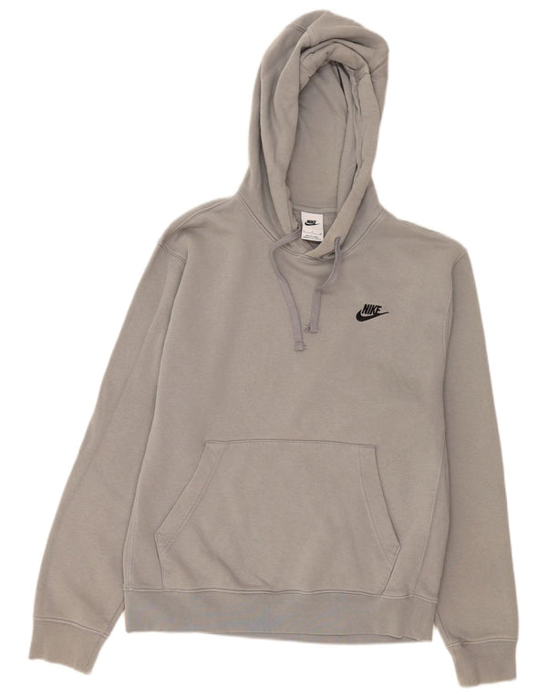 Nike Mens Loose Fit Hoodie Jumper Small Grey Cotton
