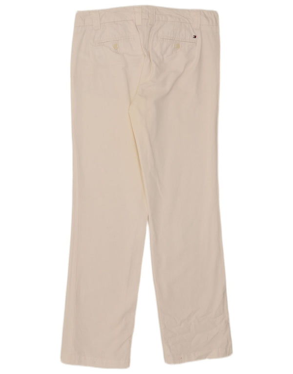 Tommy Hilfiger Womens Straight Chino Trousers US 8 Medium W32 L31 White