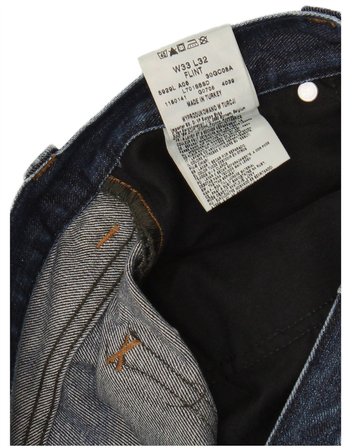 Lee Mens Flint Bootcut Jeans W33 L32 Blue Cotton