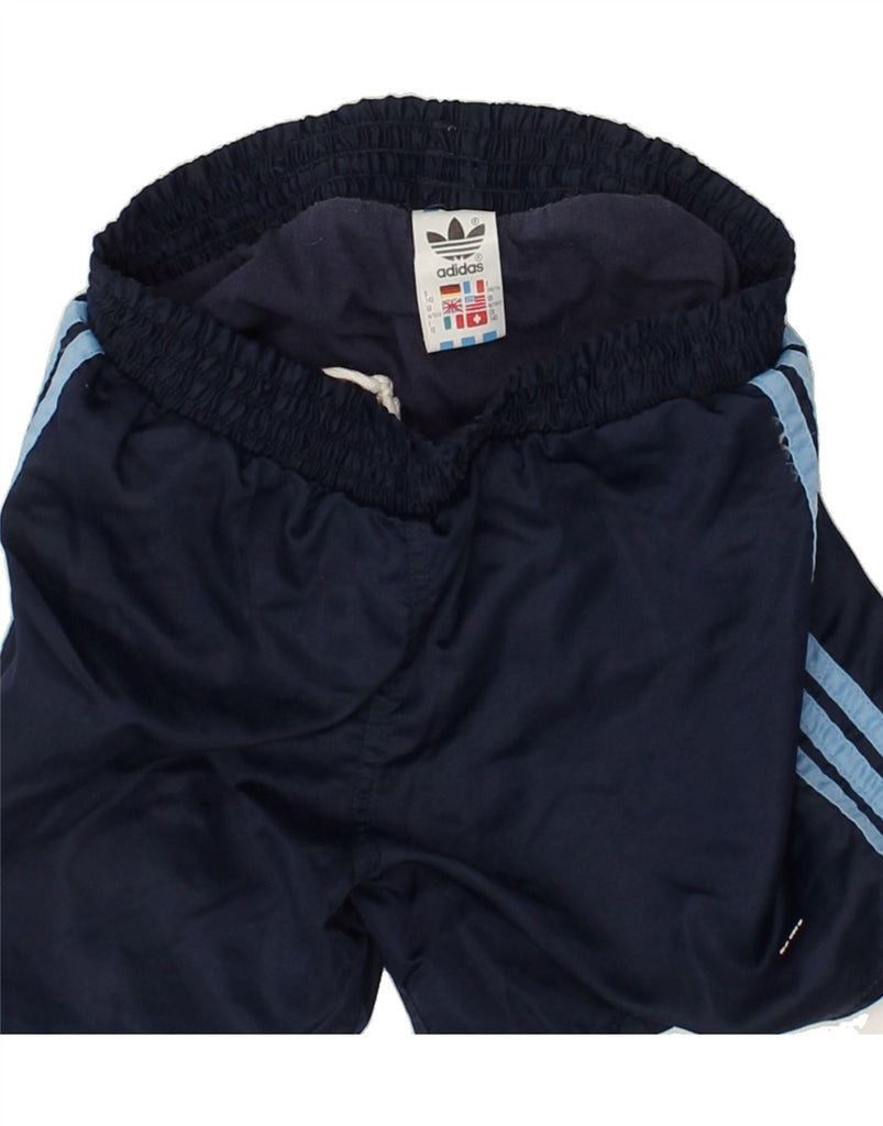 ADIDAS Boys Sport Shorts 10-11 Years Navy Blue Polyamide | Vintage Adidas | Thrift | Second-Hand Adidas | Used Clothing | Messina Hembry 