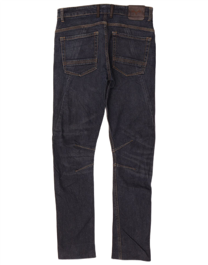 Zara Mens Slim Jeans EU 38 Small W30 L30 Navy Blue Cotton