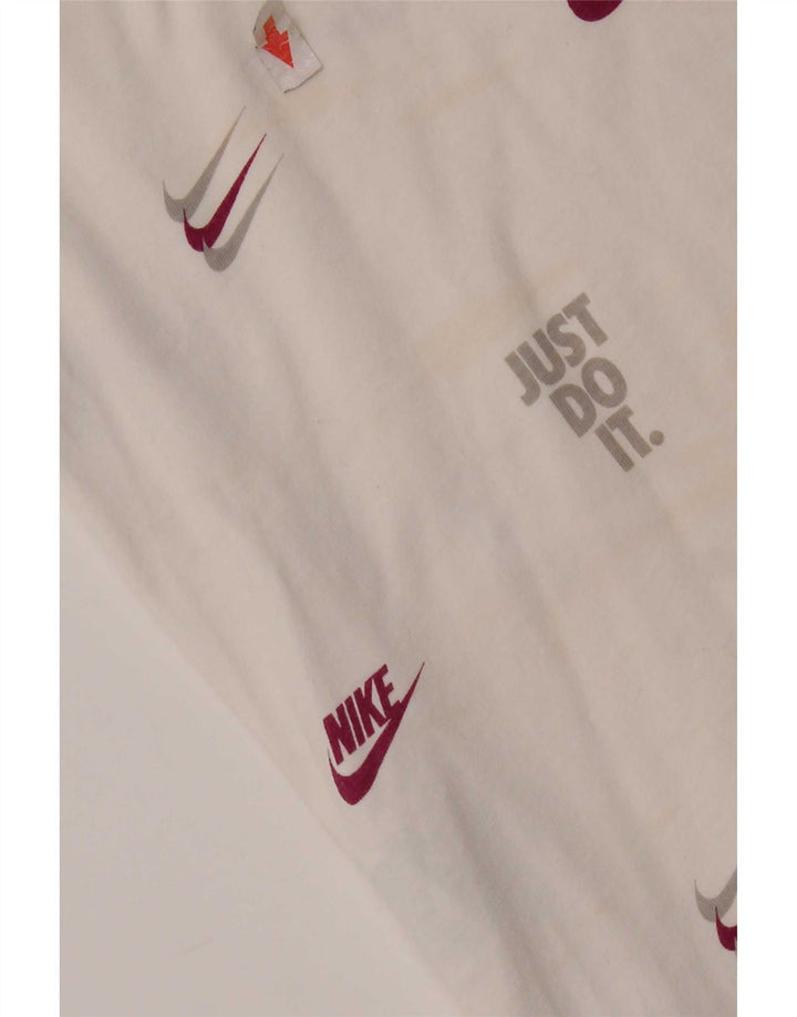 Nike Mens Graphic T-Shirt Top Large White Cotton
