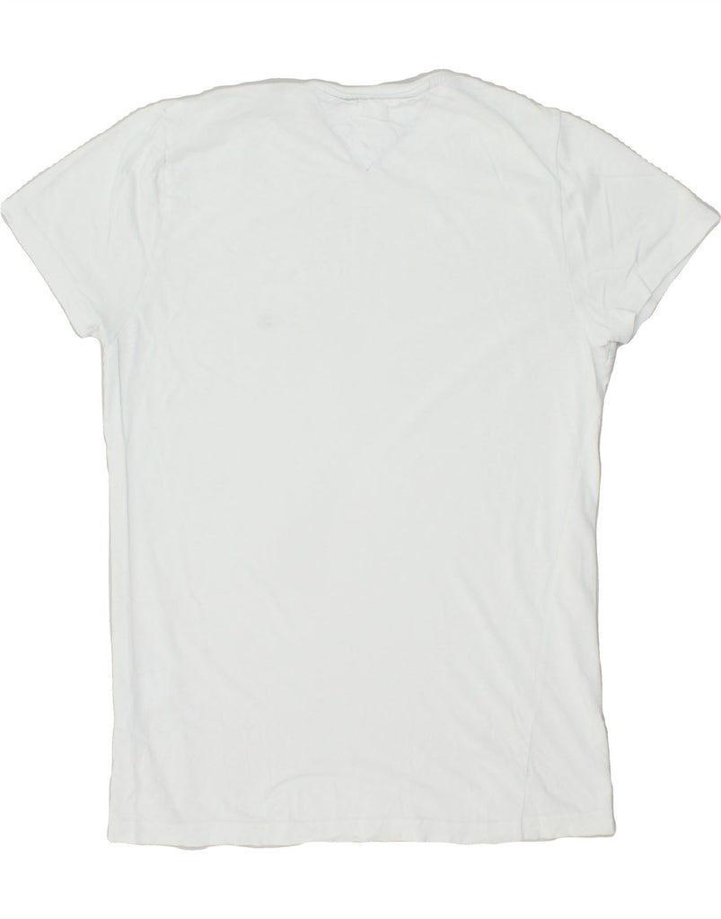 TOMMY HILFIGER Mens Slim Fit T-Shirt Top Small White | Vintage Tommy Hilfiger | Thrift | Second-Hand Tommy Hilfiger | Used Clothing | Messina Hembry 