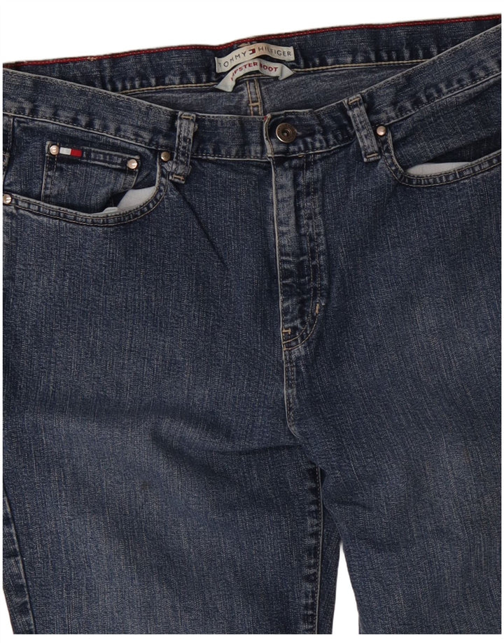 TOMMY HILFIGER Womens Hipster Bootcut Jeans W34 L31 Blue