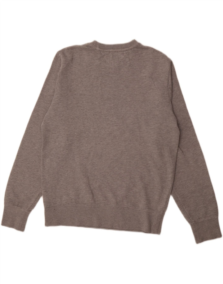 TOMMY HILFIGER Mens Vintage Fit Graphic Sweatshirt Jumper Large Grey Vintage Tommy Hilfiger and Second-Hand Tommy Hilfiger from Messina Hembry 