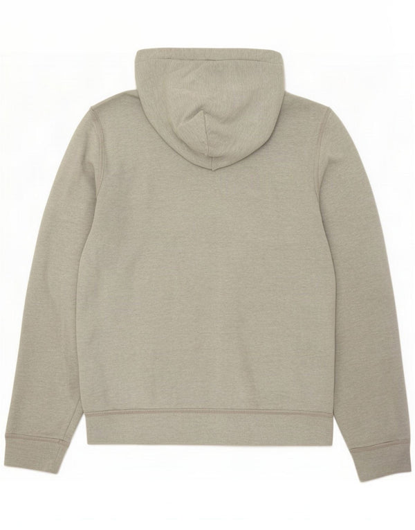 Hollister Mens Graphic Zip Hoodie Sweater Small Grey Cotton