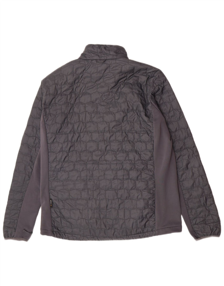 Jack Wolfskin Mens Liner Quilted Jacket UK 44/46 XL Grey Colourblock