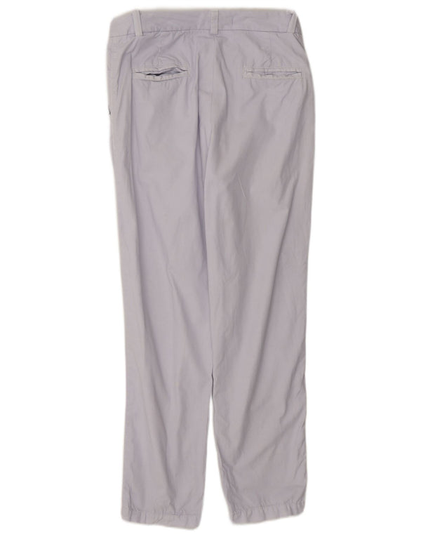 Marks & Spencer Womens Straight Chino Trousers UK 8 Small W26 L27 Blue
