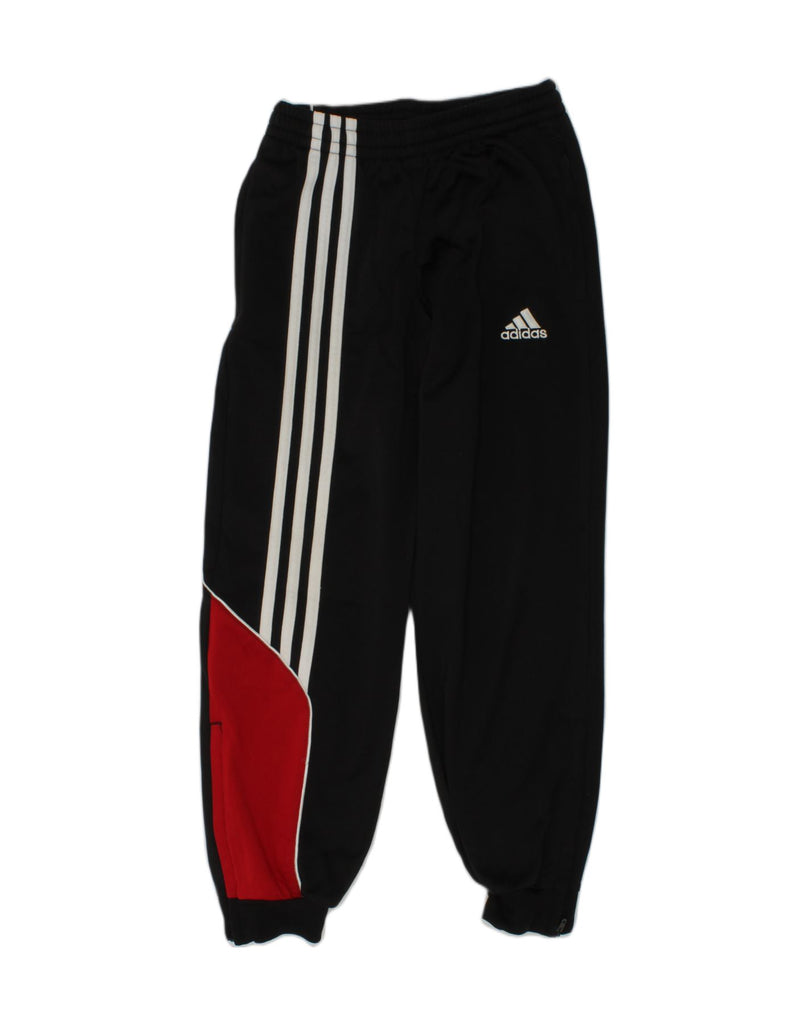 ADIDAS Boys Tracksuit Trousers Joggers 7-8 Years Black Polyester | Vintage Adidas | Thrift | Second-Hand Adidas | Used Clothing | Messina Hembry 