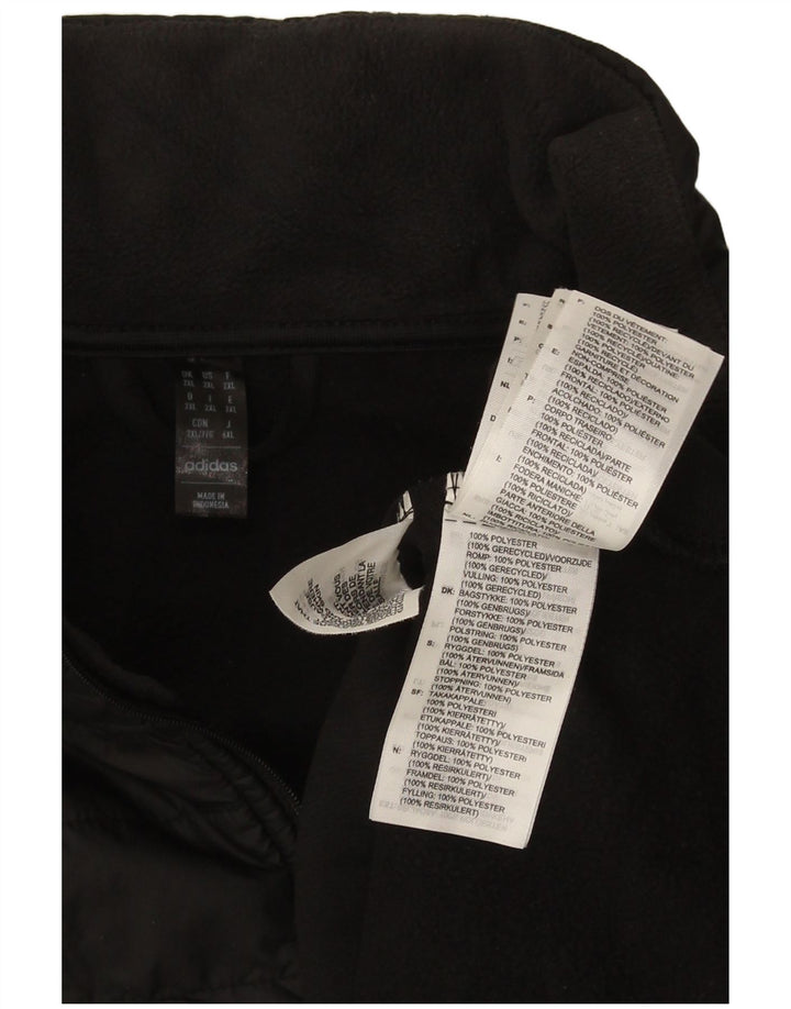 Adidas Mens Aeroready Pullover Tracksuit Top Jacket 2XL Black Polyester