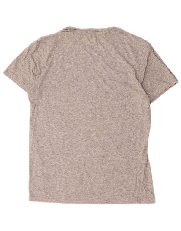 Jack & Jones Mens T-Shirt Top Medium Grey Cotton