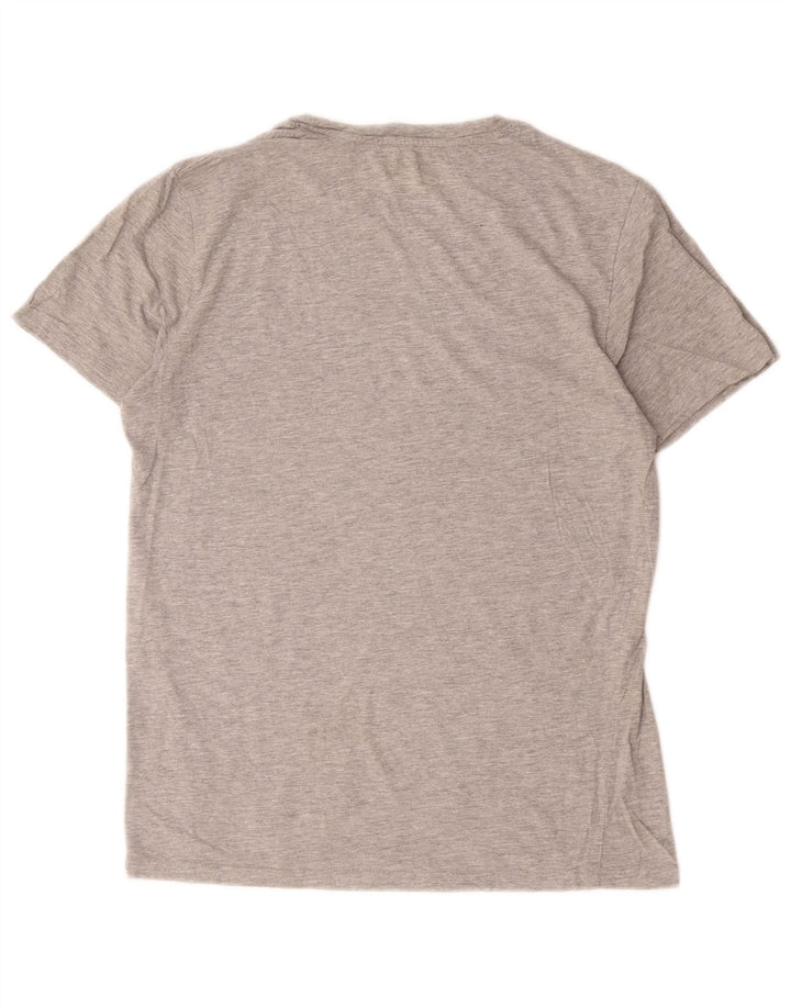 Jack & Jones Mens T-Shirt Top Medium Grey Cotton