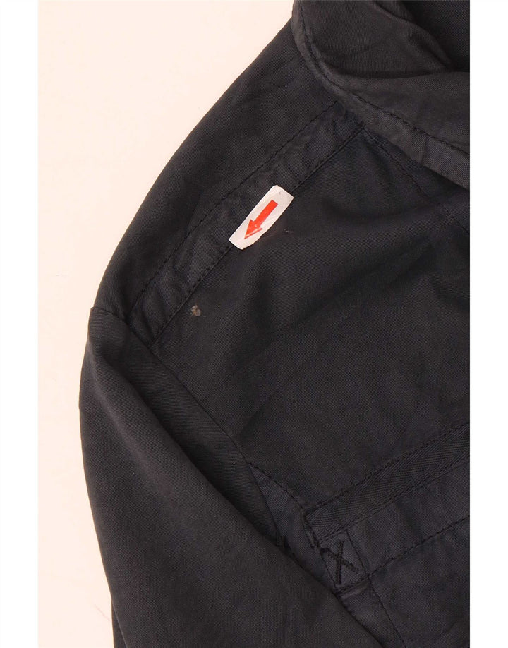 Cerruti 1881 Mens Bomber Jacket UK 38 Medium Grey Cotton