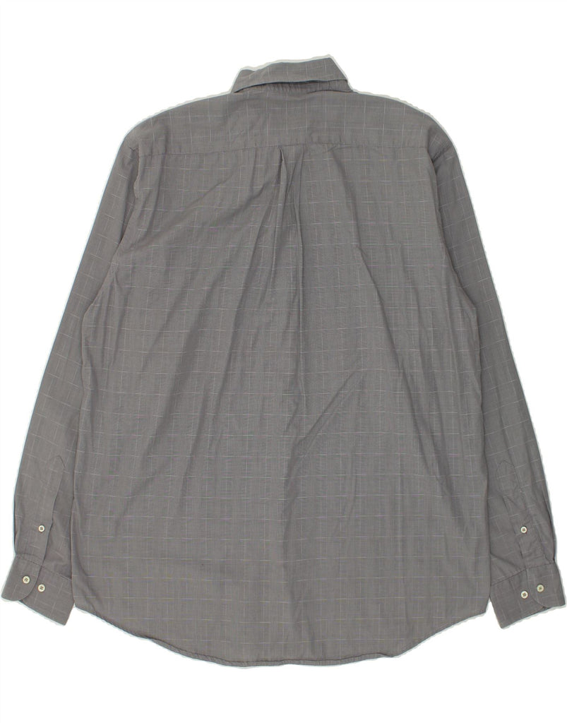 BENETTON Mens Shirt Large Grey Check | Vintage Benetton | Thrift | Second-Hand Benetton | Used Clothing | Messina Hembry 