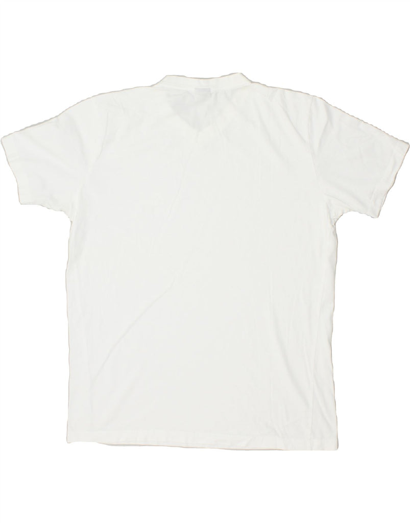 HUGO BOSS Mens T-Shirt Top Large White Vintage Hugo Boss and Second-Hand Hugo Boss from Messina Hembry 