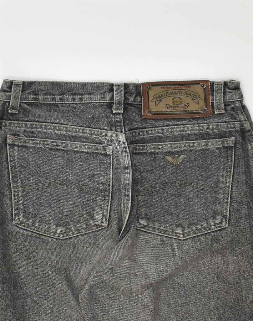 ARMANI Womens Tapered Jeans W27 L29 Grey | Vintage Armani | Thrift | Second-Hand Armani | Used Clothing | Messina Hembry 