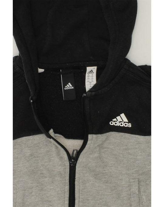 Felpa con cappuccio e zip senza maniche ADIDAS per ragazzi 3 4 anni colore nero Abbigliamento vintage e di seconda mano online Messina Hembry