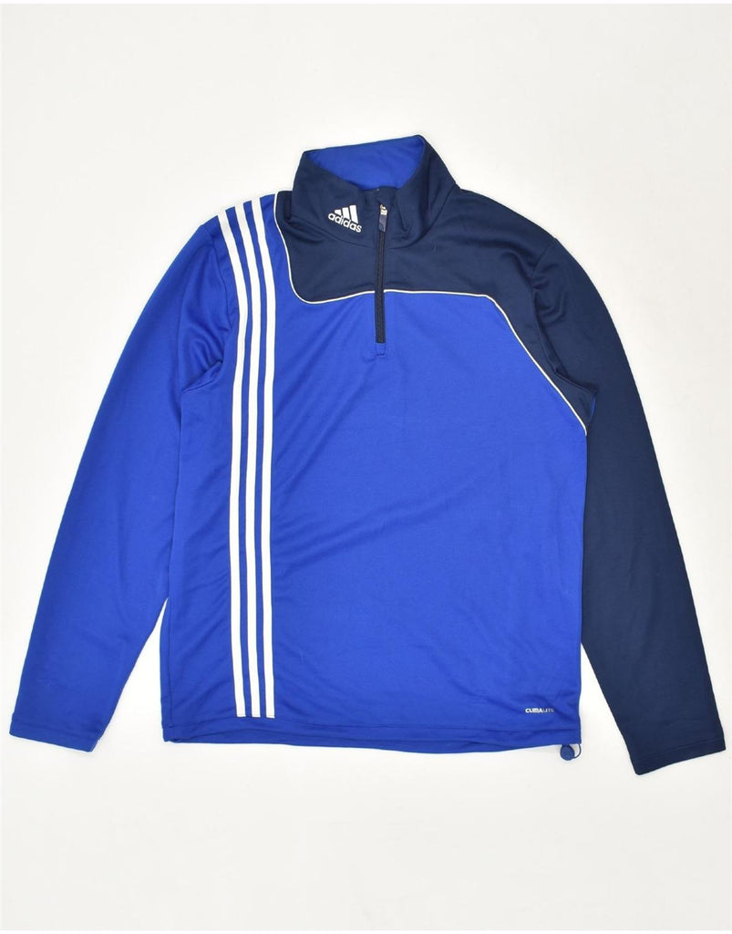 ADIDAS Mens Climalite Graphic Pullover Tracksuit Top UK 40/42 Medium Blue | Vintage Adidas | Thrift | Second-Hand Adidas | Used Clothing | Messina Hembry 