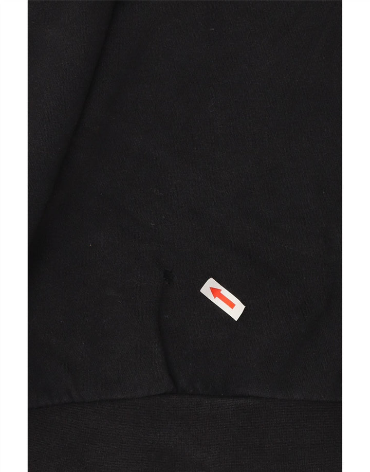 Adidas Womens Graphic Sweatshirt Jumper UK 16 Large Black Colourblock