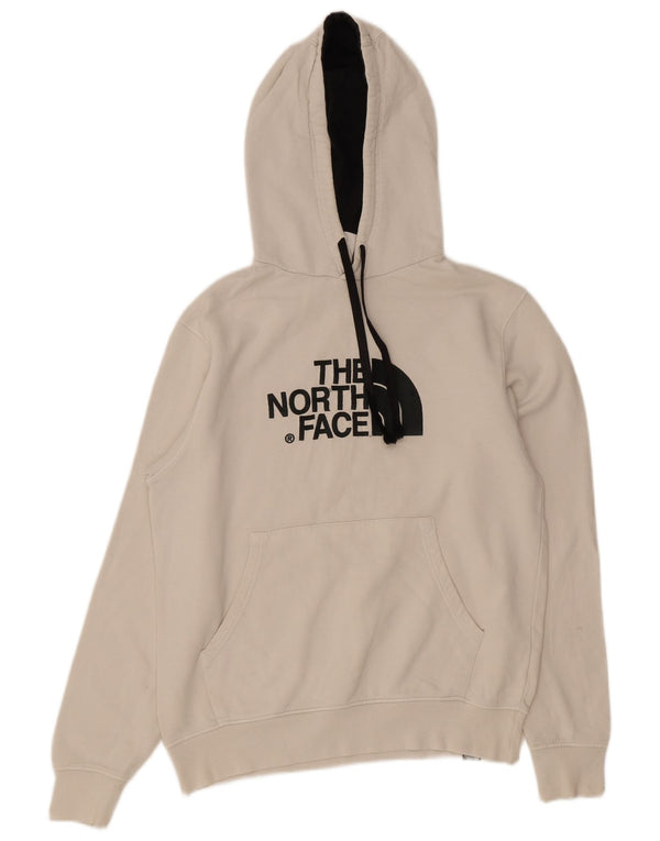 The North Face Mens Graphic Hoodie Jumper Medium White Cotton