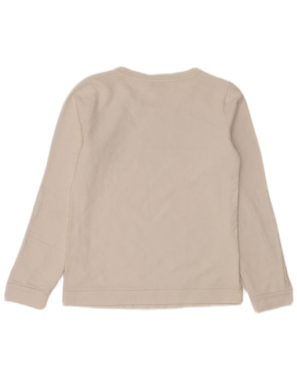 Guess Girls Graphic Sweatshirt Jumper 15-16 Years White Cotton