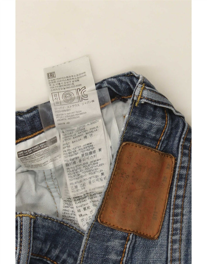 Levi's Mens 511 Distressed Slim Jeans W32 L32 Blue Cotton