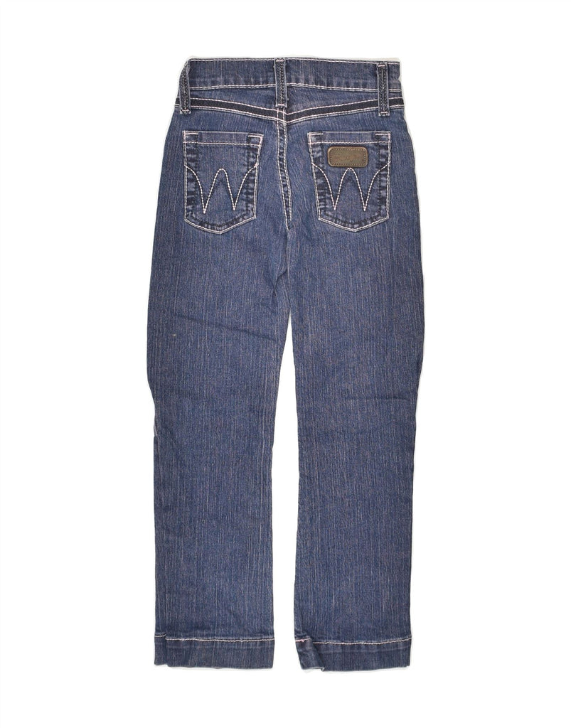 WRANGLER Girls Straight Jeans 5-6 Years W22 L20  Blue Cotton | Vintage Wrangler | Thrift | Second-Hand Wrangler | Used Clothing | Messina Hembry 